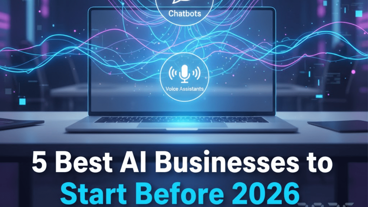 Five AI business ideas for beginners to start before 2026 and build wealth with artificial intelligence